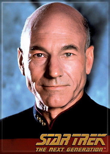 Primary image for Star Trek: The Next Generation Captain Picard Portrait Magnet, NEW UNUSED