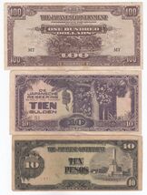 100,10,10,Set of 3 Different Japanese Military Government Issue,Old Issu... - $25.24