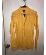 NEW Club Room Slim Fit Mens Small Yellow Button Down Long Sleeve Shirt 1... - £14.01 GBP