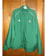 Adidas &quot;Notre Dame&quot; Green Zip Front Mesh Lined Jacket - Size 2XL - £43.12 GBP