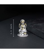 2D Real Solid 925 Silver Oxidized Laxmi Statue religious Diwali gift - €72,62 EUR