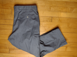 Duluth Trading Flex Ballroom Khakis Pants Gray Relaxed Fit Size 38x28 Stretch - £14.94 GBP