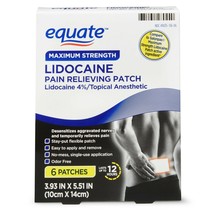 Equate Lidocaine Pain Relieving Patch 6 Patches - Topical Anesthetic..+ - $25.73