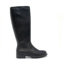 High knee winter boot with zip round-toe flat anti-skid &amp; cold wind resi... - $118.30