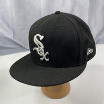 Chicago White Sox Baseball Cap Hat New Era 59Fifty Black Sz 8 Official Cap - £15.44 GBP