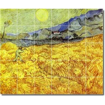 Vincent Van Gogh Landscapes Painting Ceramic Tile Mural BTZ09329