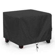 Outdoor Ottoman Cover, Square Coffee Table Cover, Patio Furniture Side T... - £34.84 GBP