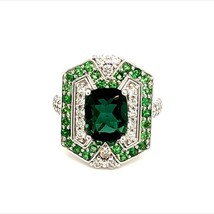 Tourmaline Tsavorite Diamond Ring 6.25 14k 5.55 TCW GIA Certified $7,550 215422 - £3,094.87 GBP