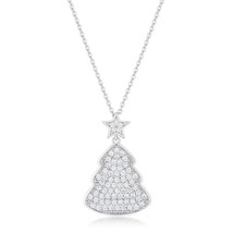 Clear Christmas Tree Drop Necklace - $42.49