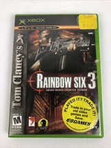 Tom Clancy&#39;s Rainbow Six 3 (Microsoft Xbox, 2003) Complete with Manual - £7.90 GBP