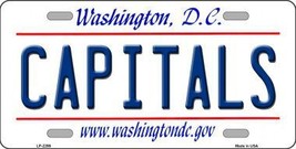 Capitals Washington DC Novelty State Background Metal License Plate LP-2299 - £14.86 GBP
