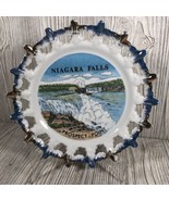 Vintage Niagara Falls Prospect Point Blue &amp; Gold Unique Shaped 8”Collect... - £10.02 GBP
