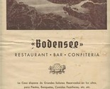Bodensee Restaurant Confiteria Menu Buenos Aires Argentina 1945 Spanish ... - £29.60 GBP