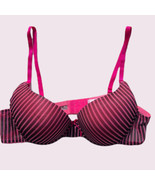 Hers By Herman Bra Pink &amp; Black Stripe Size 38B Push Up Bra New - €12,03 EUR