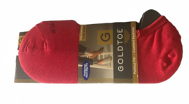 Sta-Cool Gold Toe Mens No Loaf Show Socks 3 Pair Red White Blue Cushioned  - £14.30 GBP