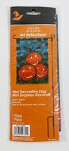 Halloween House Flag Indoor Outdoors Pumpkins 12&quot; x 18&quot; Mini Art Reflect... - $9.74