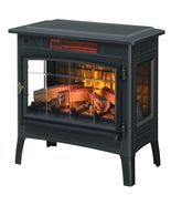 Black Infrared Quartz Electric Fireplace Stove Heater - €440,61 EUR