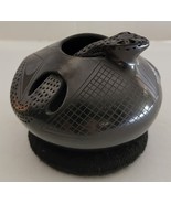 Vintage Black Snake Pot Mata Oritz Art Pottery Artist Signed Paty Quezada - €110,93 EUR