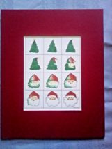 1982 E Halsey signed Transformations Christmas Tree to Santa Matted Print - £16.57 GBP