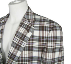NEW Etro Check Seersucker Sportcoat (Jacket)!  40 e 50  *White Plaid*  *ITALY* - £393.45 GBP