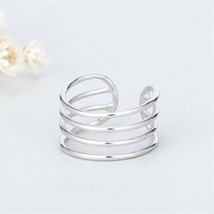 Multi-layer 925 Sterling Silver Jewelry Line Type Popular Exquisite Women Ring - £8.83 GBP