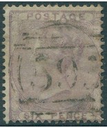 Great Britain 1856 SG70 6d pale lilac QV #1 FU (amd) - $64.12