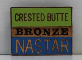 CRESTED BUTTE - Ski Pin Badge Skiing - NASTAR BRONZE - Colorado CO Mount... - £7.85 GBP