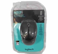 Logitech M317 Bluetooth 5 Button Standard Mouse Black Soft Touch Wheel New - £8.66 GBP