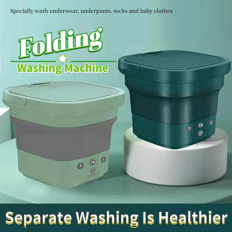 Mini Hosiery Washing Machine Foldable Underwear Independent Washer Portable - $135.90+