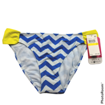 NWT Hula Honey Junior&#39;s Hipster Chevron Bikini Swimsuit Bottom Medium Bl... - £12.48 GBP
