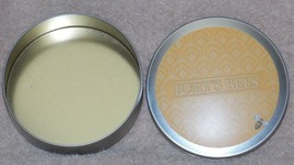 Burt&#39;s Bees Yellow Silver Round KEEPSAKE TIN Container Only New - $12.99