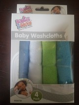 Baby Washcloths 4 Pack Blue - £10.03 GBP