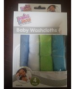 Baby Washcloths 4 Pack Blue - $17.45 CAD