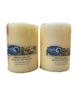 Candle-Lite Fresh Expressions Candle W/Essential Oils 2.75&quot; x 4&quot; Eucalyp... - £15.72 GBP