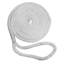 New England Ropes 3/8&quot; Double Braid Dock Line - White - 15&#39; - £32.99 GBP