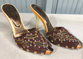 Michael Antonio Studded Bedazzled Size 5.5 Womens Pumps Heels Shoes - $17.07