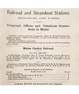 1906 Maine Railroad &amp; Steamboat Stations Trains Boats Ships Pages Lot Of... - $29.99