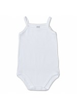 Baby Girl Narrow Shoulder Bodysuit in Pure Cotton Jersey Ellepi AF3624 - £5.27 GBP