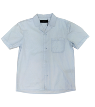 J BRAND Mens Shirt Tugela Woven Short Sleeve Stylish Light Blue Size M J... - £38.22 GBP