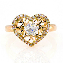 Argyle 0.75ct Natural Fancy Pink Round Diamonds Engagement Ring 18K Gold - £1,916.59 GBP
