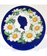1990 Royal Copenhagen 16 April 1990 Queen Margrethe Memorial Plate  - $274.07 MXN