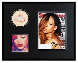 Rihanna 16x20 Framed Loud CD &amp; 2013 Rolling Stone Cover Display - £62.27 GBP