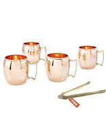 2 X Moscow Mule Solid Copper Mug / Cup, 16 Ounce, Set of 4 - £54.61 GBP