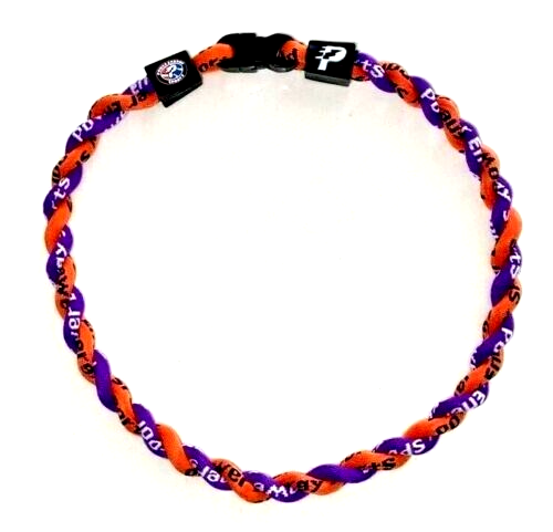 Boys Girls Kids T-Ball Tee-Ball Baseball Tornado Necklace Orange Purple 16&quot; - $8.90