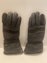 Good Used Steinmark Leather Motorcycle Gloves - Fleece lined - Winter - ... - $15.00
