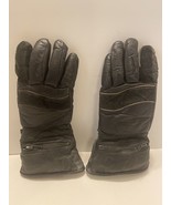 Good Used Steinmark Leather Motorcycle Gloves - Fleece lined - Winter - ... - $20.58 CAD