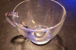 Vintage Clear D Handle Punch Cup Egg Nog 3.25x2 Inches - €5,95 EUR