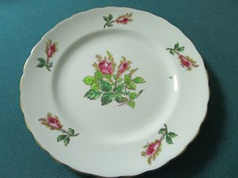ROYAL CHELSEA MOSS ROSE PLATE 8&quot; A4-1-M - $24.75