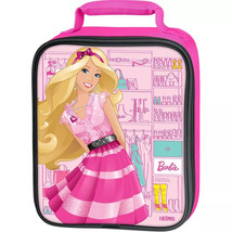 Barbie Mattel Lunch Box Girls Pink PVC-Free Upright Tote Bag By Thermos Nwt - £16.87 GBP