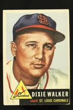 Vintage 1953 Baseball Card Topps #190 Dixie Walker Coach St Louis Cardinals - $9.84